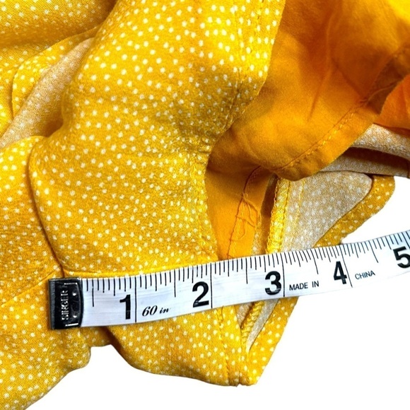 Abercrombie & Fitch Dot Short Sleeve Surplice Faux Wrap Romper - Picture 11 of 14